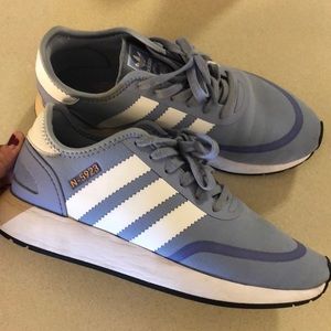 Lavender adidas sneakers